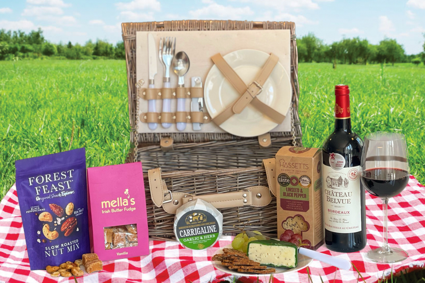 Wine & Cheese Picnic Hamper Luxury Hampers Ireland